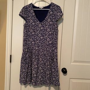 Garnet Hill navy blue dress